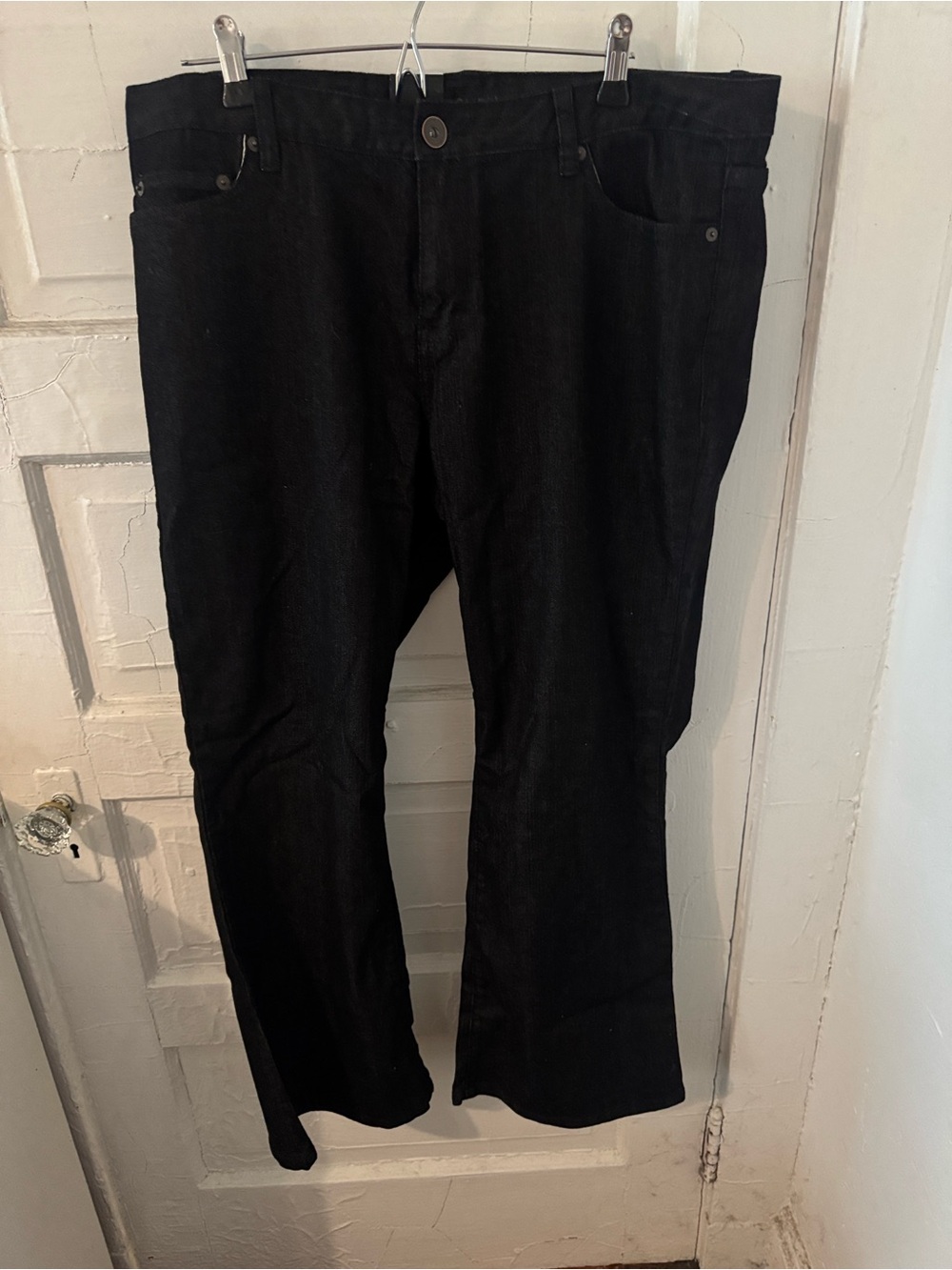 Calvin Klein Jeans Black Flared Wide-Leg Corduroy Pants